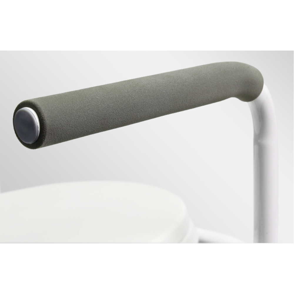 Bedside Height Adjustable Commode with Arm - Cure Clouds -null
