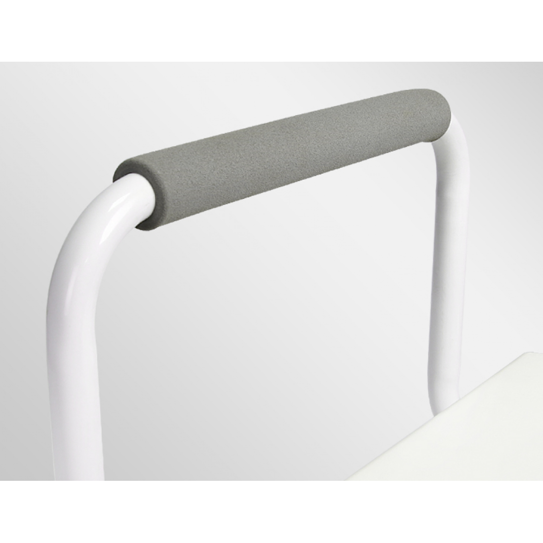 Bedside Height Adjustable Commode with Arm - Cure Clouds -null
