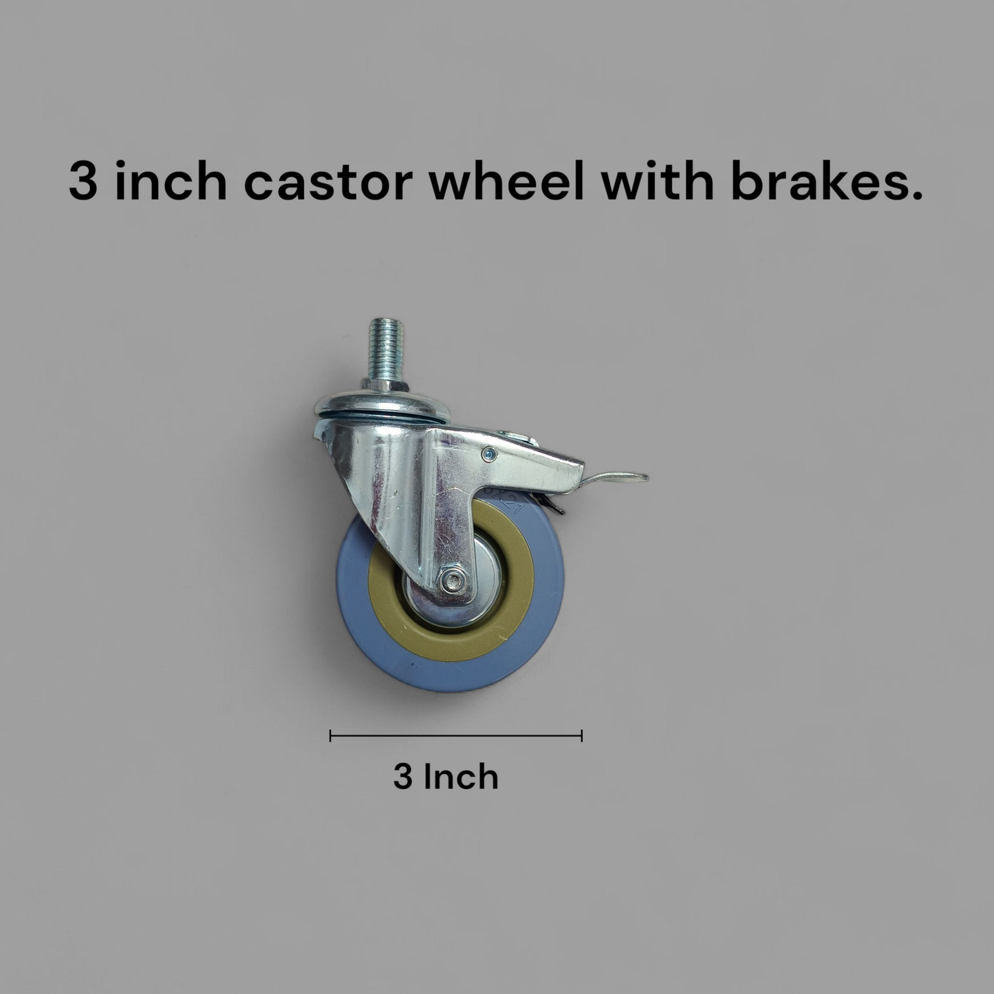 Commode Chair Caster Wheel 3 Inch With Brake / WIthout Brake