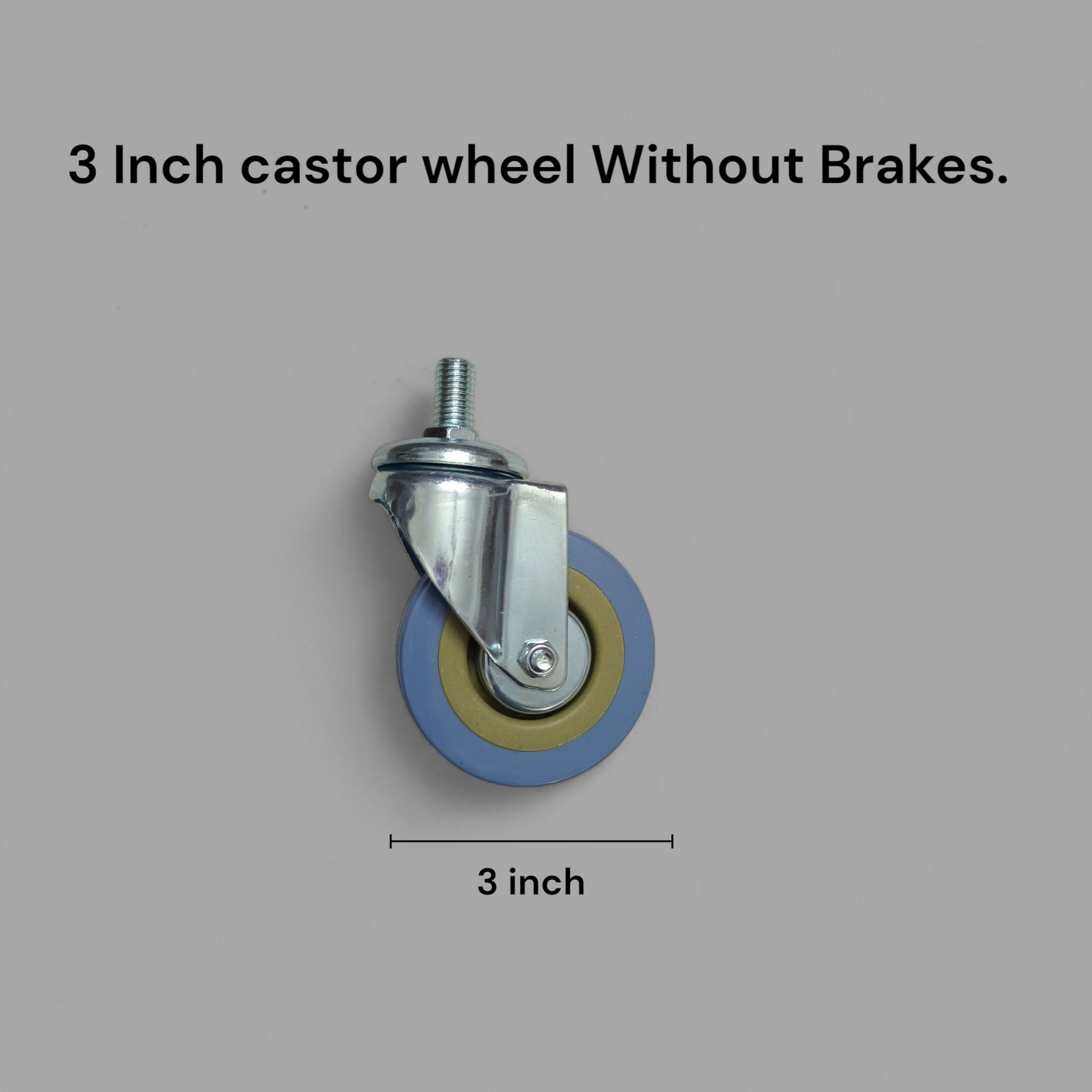 Commode Chair Caster Wheel 3 Inch With Brake / WIthout Brake