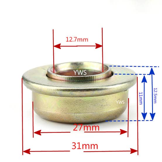 Mobility Kart Premium Imported Front Fork Bowl Castor Bearing For Wheelchair - Cure Clouds -null