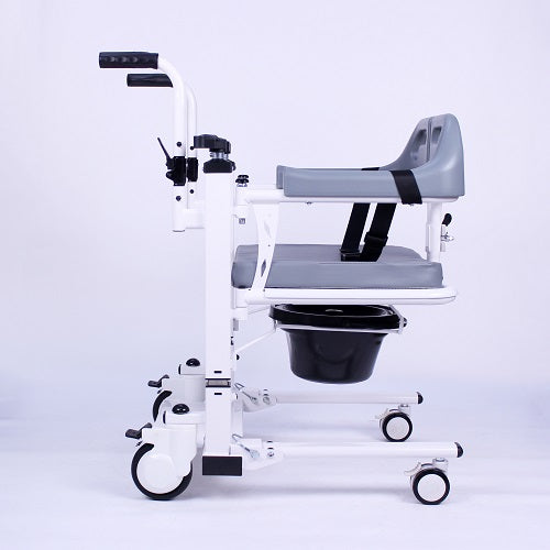 Mobility Kart Fast Assemble Patient Lift & Transfer Chair For Bedridden Patient - Cure Clouds patient transfer wheelchait CureClouds