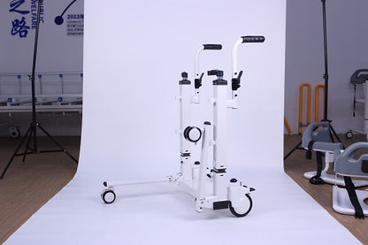 Mobility Kart Fast Assemble Patient Lift & Transfer Chair For Bedridden Patient - Cure Clouds patient transfer wheelchait CureClouds