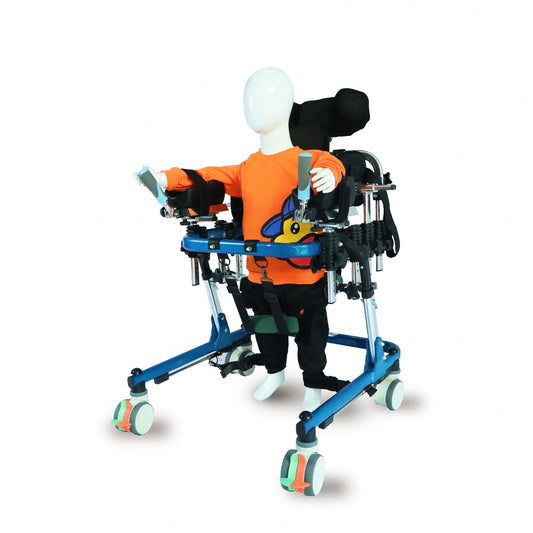 Multifunction CP Walker with Adjustable Seat Headrest and Leg Support Belt cerebral palsy walker cp walker CureClouds