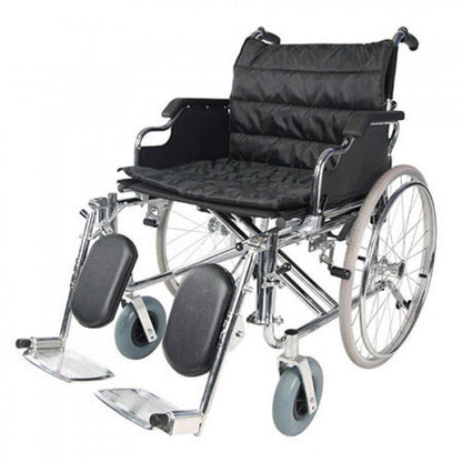 Deluxe Heavy Duty Wheelchair with Elevated Footrest - Cure Clouds -null