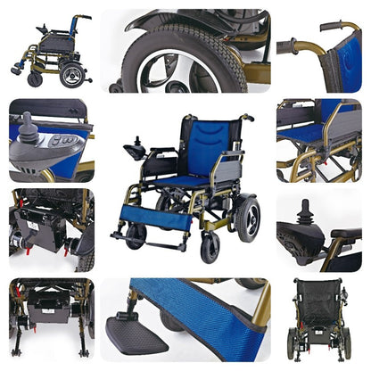 Economic Heavy Duty Compact Electric Wheelchair- Cure Clouds - Cure Clouds -null