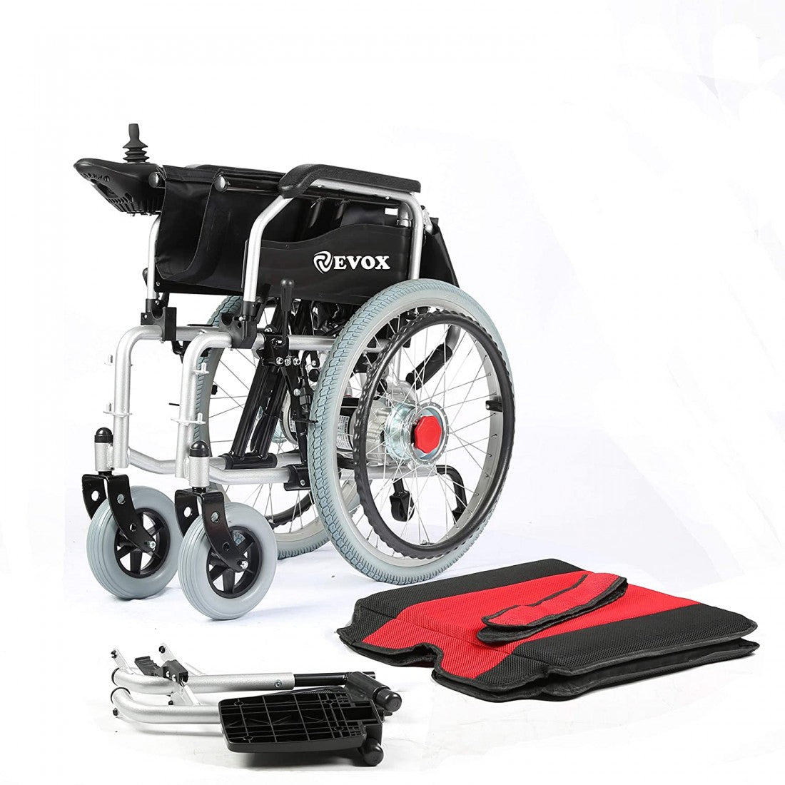 Evox WC 101 Foldable Power wheelchair with Manual Wheel Chair - Cure Clouds -null