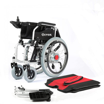 Evox WC 101 Foldable Power wheelchair with Manual Wheel Chair - Cure Clouds -null