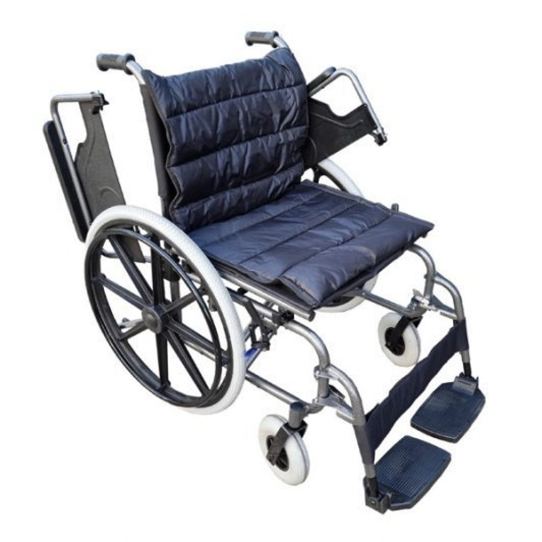 Heavy Duty Bariatric Wheelchair 24 Inch Seat with Detachable Armrest & Footrest