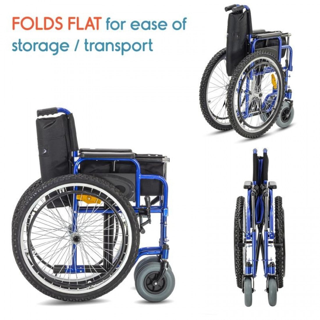 Heavy Duty Deluxe Wheelchair - Cure Clouds -null