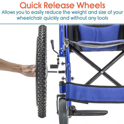 Heavy Duty Deluxe Wheelchair - Cure Clouds -null