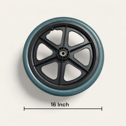 16 Inch (16*1.75) Rear Mag Wheels with Bearing For Wheelchair ,Walkers and Rollators (Pack of 2)