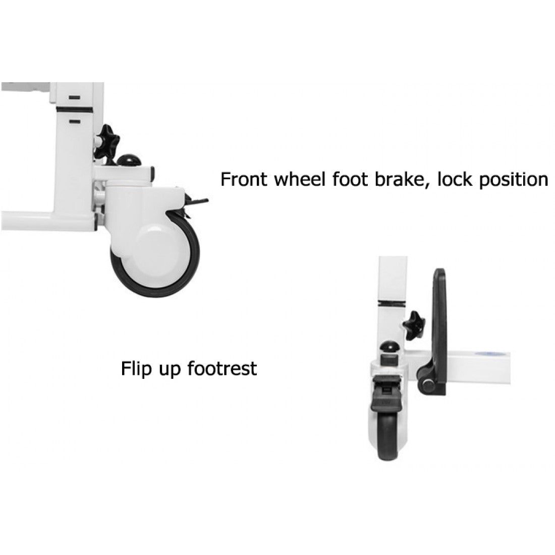 Karma Ryder TC 10 Patient Transfer Wheelchair - Cure Clouds -null