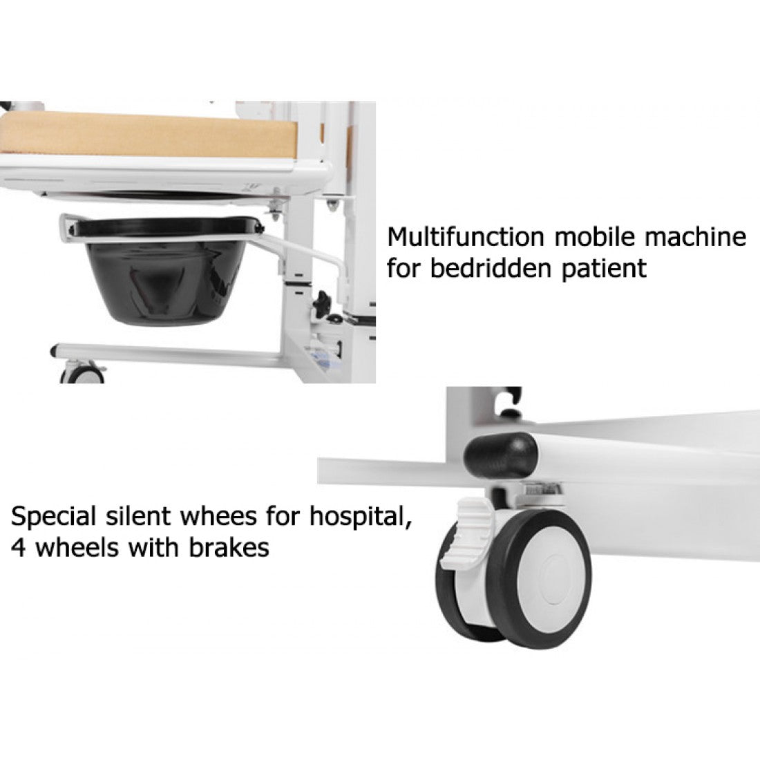 Karma Ryder TC 10 Patient Transfer Wheelchair - Cure Clouds -null