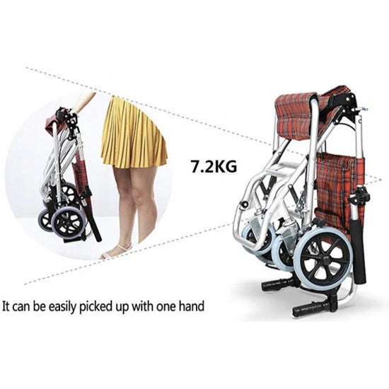 Karma TV-30 Transit Light Weight Wheelchair with Carry Bag - Cure Clouds -null