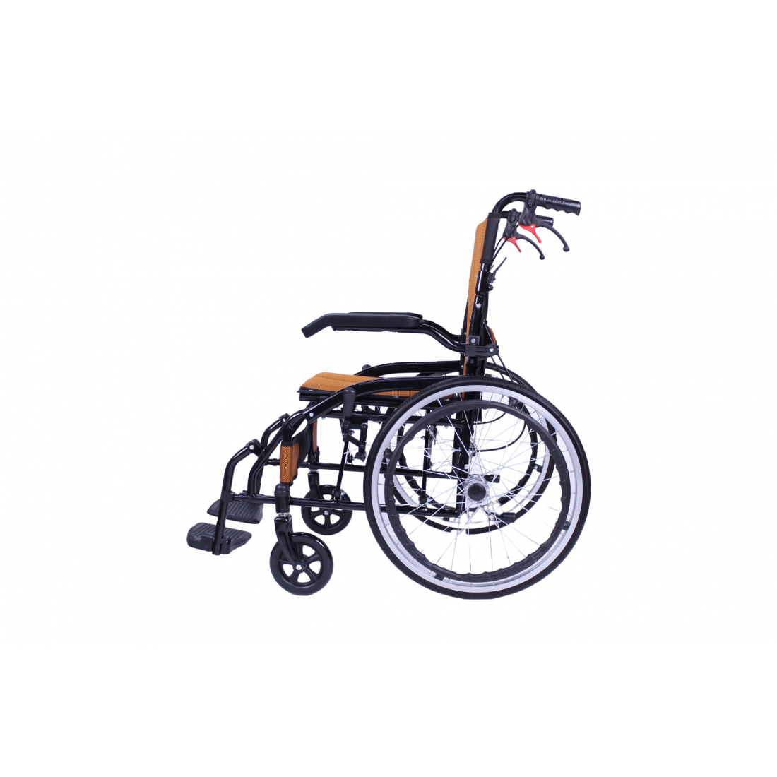 Light Weight Compact Foldable Wheelchair with Flip-up Armrest & Footrest CureClouds