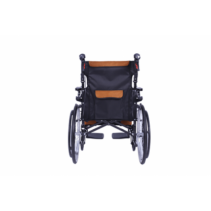 Light Weight Compact Foldable Wheelchair with Flip-up Armrest & Footrest CureClouds