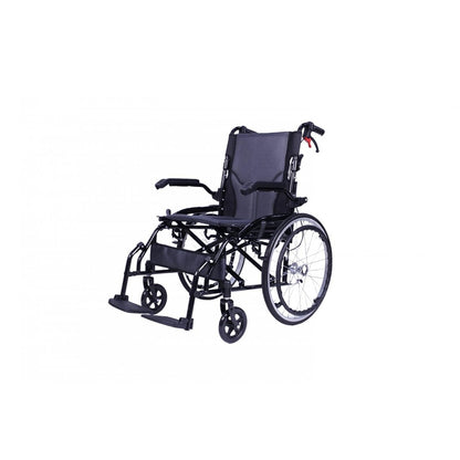 Light Weight Compact Foldable Wheelchair with Flip-up Armrest & Footrest CureClouds