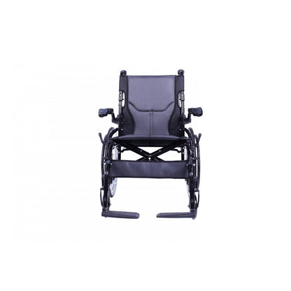 Light Weight Compact Foldable Wheelchair with Flip-up Armrest & Footrest CureClouds