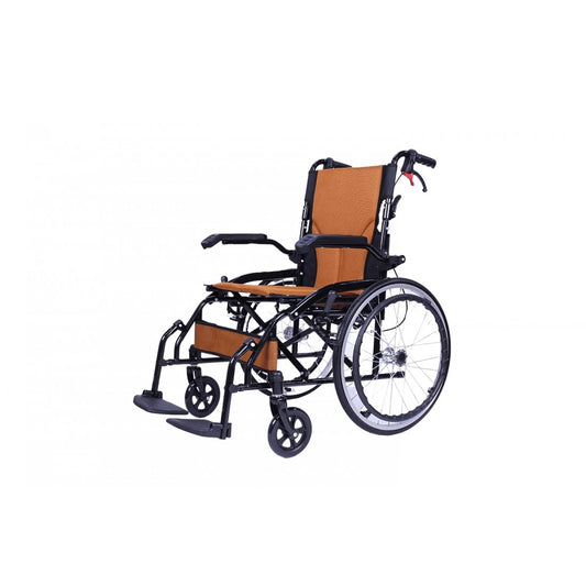 Light Weight Compact Foldable Wheelchair with Flip-up Armrest & Footrest CureClouds