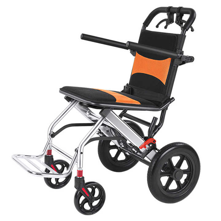 MobilityKart Lightweight Compact Folding Easy to Carry Transit Wheelchair - Cure Clouds -null