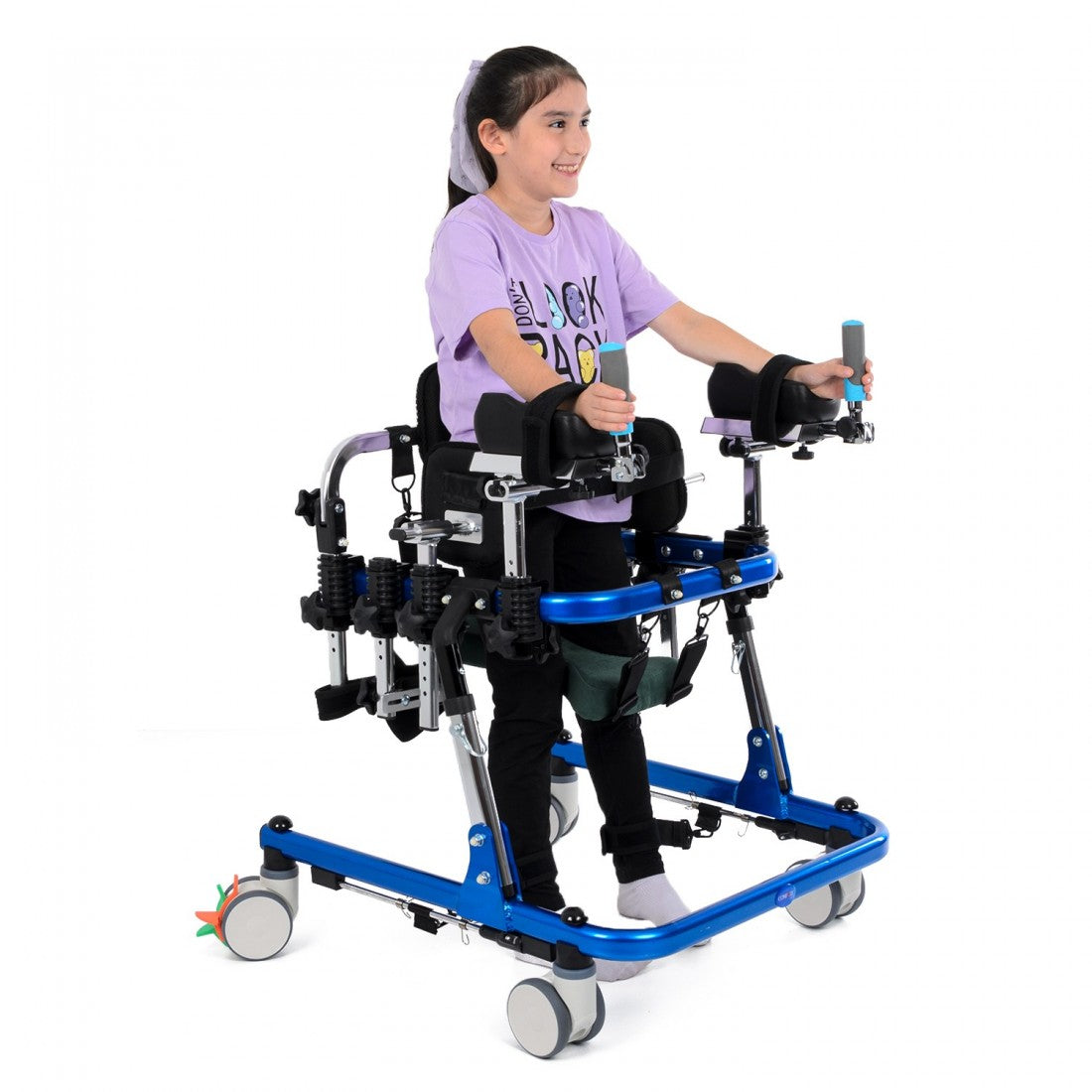 Multifunction CP Walker with Adjustable Seat Headrest and Leg Support Belt - Cure Clouds -null