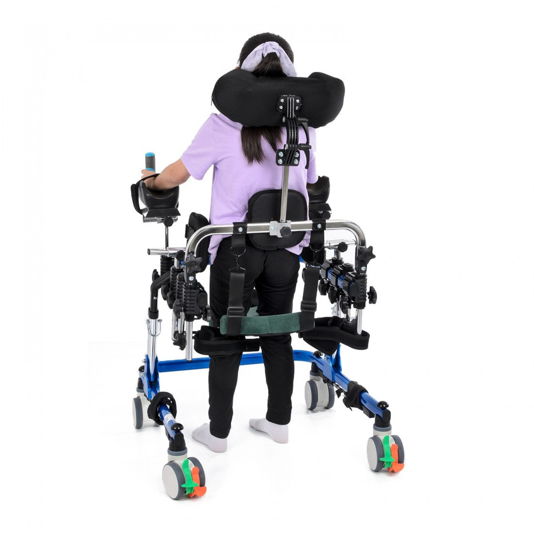 Multifunction CP Walker with Adjustable Seat Headrest and Leg Support Belt - Cure Clouds -null