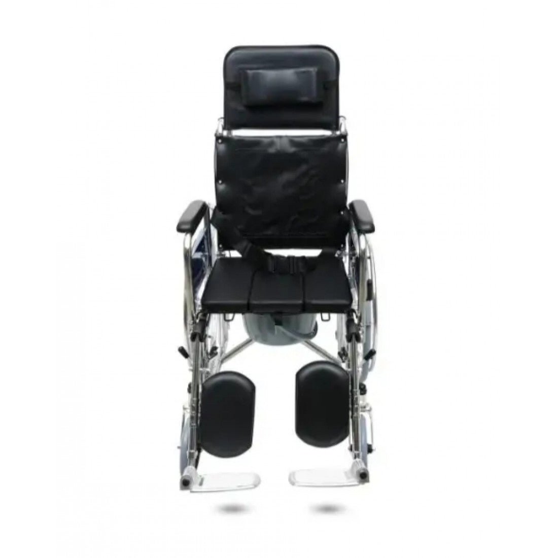 Reclining Wheelchair with Commode (U Cut seat) CureClouds