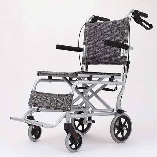 Ultra Lightweight Compact Folding Transit Wheelchair with Traveling Bag Grey - Cure Clouds -null