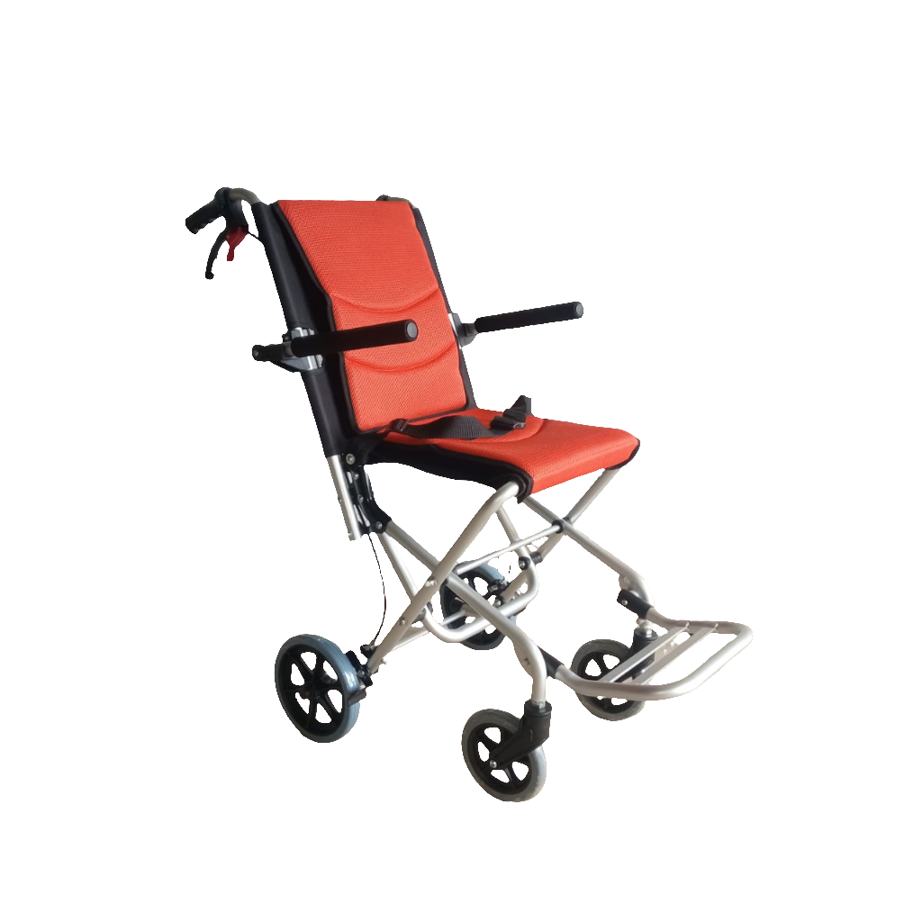 Ultra Lightweight Folding Transit Wheelchair with Carry Bag - Cure Clouds -null