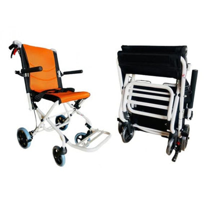 Ultra Lightweight Folding Transit Wheelchair with Carry Bag - Cure Clouds -null