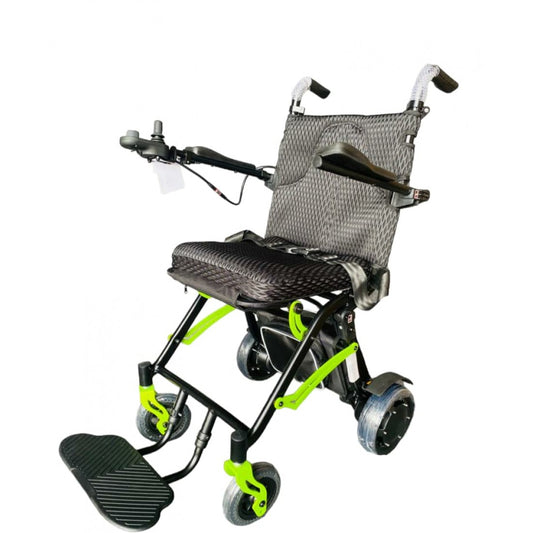 Ultralight Portable Compact Folding Easy to Carry Airplane Power Wheelchair - Cure Clouds -null