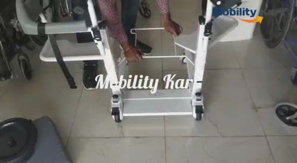 Mobility Kart Fast Assemble Patient Lift & Transfer Chair For Bedridden Patient - Cure Clouds